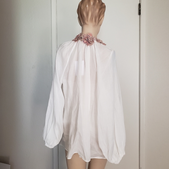 Zimmermann white 3D floral top size 0 - Picture 2 of 7